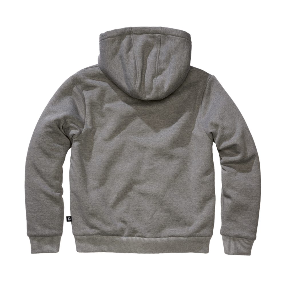 Brandit - Sweat Teddylining Zip hoodie - Grey
